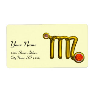 Étiquette VIRGO ZODIAC BIRTHDAY JEWEL GREY AGATE Gold