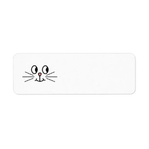 Étiquette Visage mignon de chat
