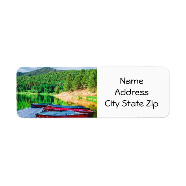 étiquette "VIVRE AU LAC" (Devant)