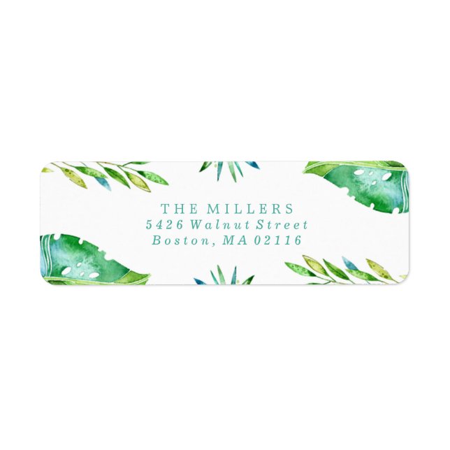 Étiquette Voeux tropicaux | Vacances (Devant)