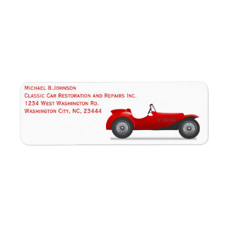 Étiquette Voitures Classic Antique Personnelle ou Auto Affai