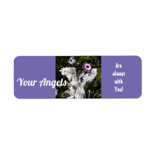 Étiquette Vos anges sont toujours avec vous Floral Angel