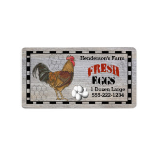 Étiquette Vos oeufs frais de ferme