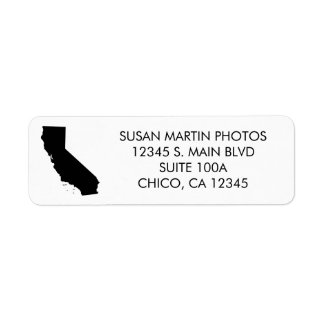 Étiquette Votre couleur Californie Moderne Minimaliste
