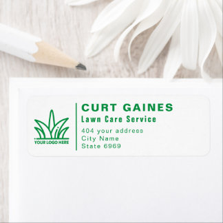 Étiquette Votre entreprise de logo | Service de soins de la