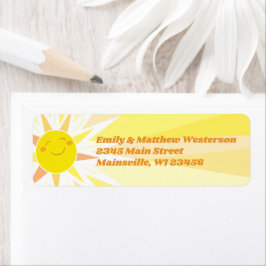 Étiquette Vous êtes mon Baby shower Sunshine