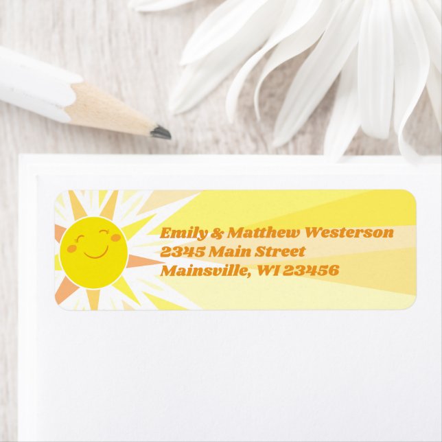 Étiquette Vous êtes mon Baby shower Sunshine (En situation)