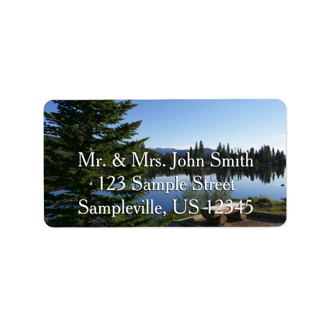 Étiquette Vue sur le lac Sprague (Devant)