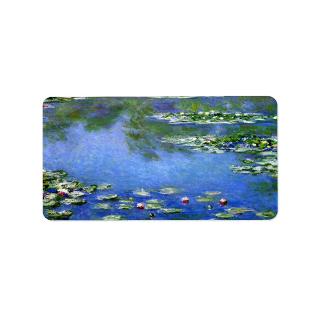 Étiquette Water Lilies by Claude Monet (Devant)