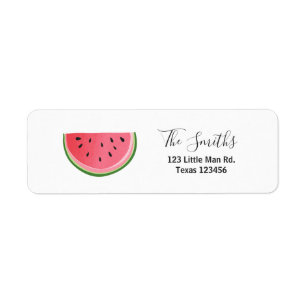 Étiquette Watermelon Adresse de retour Label Melon Party Fru