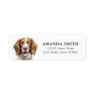Étiquette Welsh Springer Spaniel Retourner l'adresse Étiquet