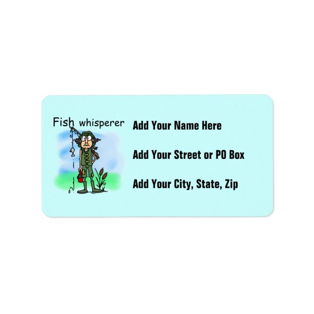 Étiquette Whisperer de poissons (Devant)