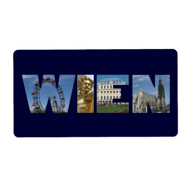Étiquette Wien Österreich (Devant)