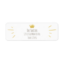 Wild Things Gold Crown Adresse de retour Label Boy