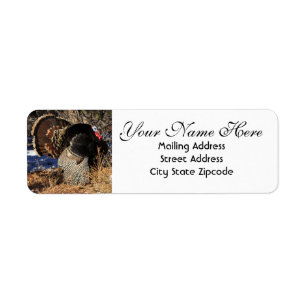 Étiquette Wild Turkey Adresse de retour