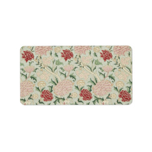 Étiquette William Morris Cray Floral Pre-Raphaelite Vintage
