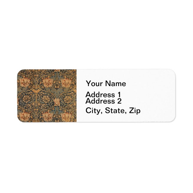 Étiquette William Morris Honeysuckle Rich Wallpaper (Devant)