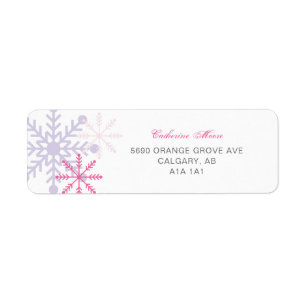Étiquette Winter Onederland 1er anniversaire Cute snowflakes