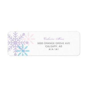 Étiquette Winter Onederland 1er anniversaire Cute snowflakes