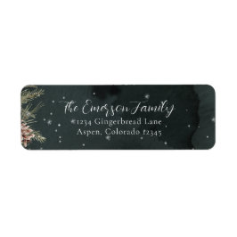 Étiquette Winter Snow Return Address Label