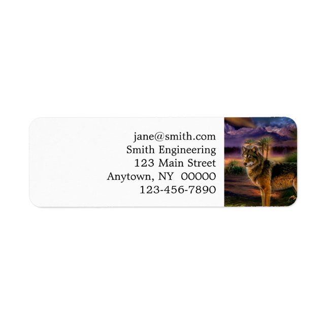 Étiquette Wolf hunting (Devant)