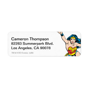 Étiquette Wonder Woman Flying Forward