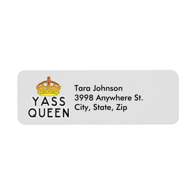 Étiquette Yass Queen, Yas Kween, Vous êtes le patron, ZFJG (Devant)