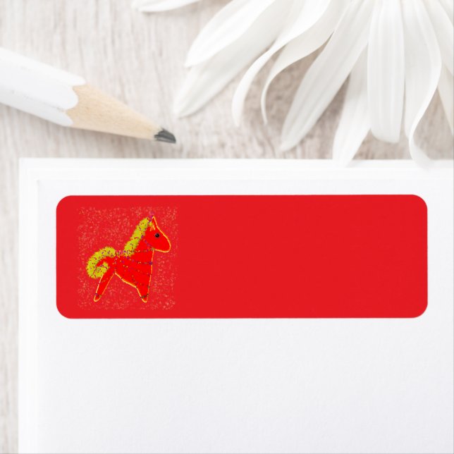 Étiquette Year of the Fire Horse Chinese Lunar New Year (En situation)