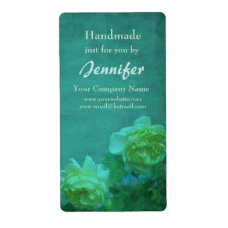 Étiquette Yellow Roses Handmade By Personalized Product