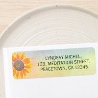 Yoga Instructeur Sunflower Adresse de retour