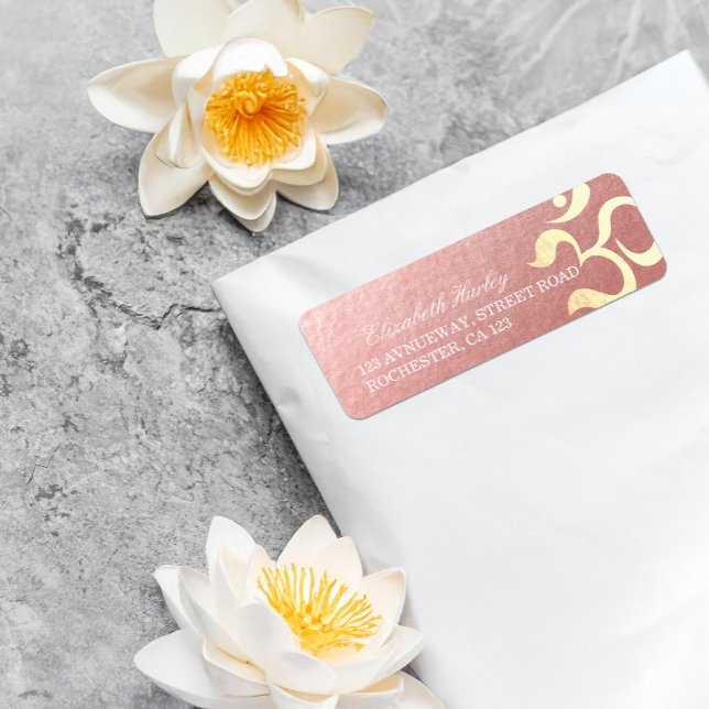 Étiquette Yoga Studio Méditation Instructeur Vie Coach OM (Créateur téléchargé)