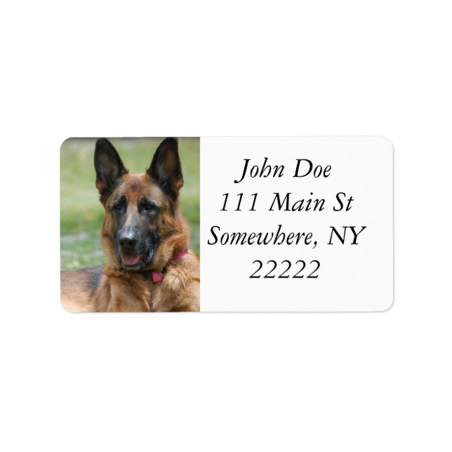 Étiquette Young GSD (Devant)