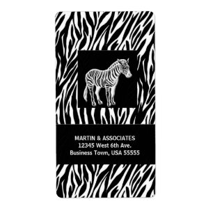 Étiquette Zebra Print Executive Shipping
