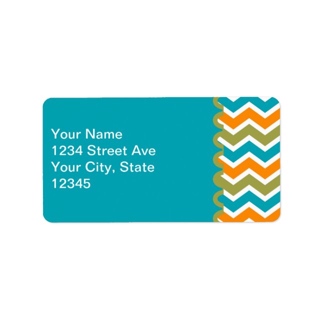 Étiquette Zigzag, une tribu dynamique de Peacock (Devant)