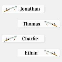 4 Noms Différents Pêche Pole Pole Fer Sur Étiquett