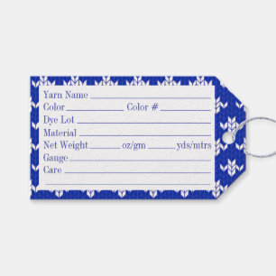 ÉTIQUETTES À FIL POUR TRICOT ARGYLE DE NOËL 8,9 cm