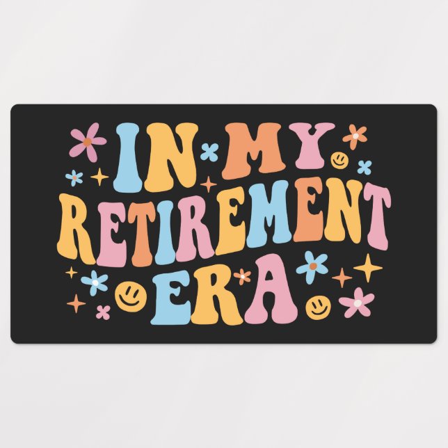 Étiquettes A L'Ère De La Retraite I (Design 1)