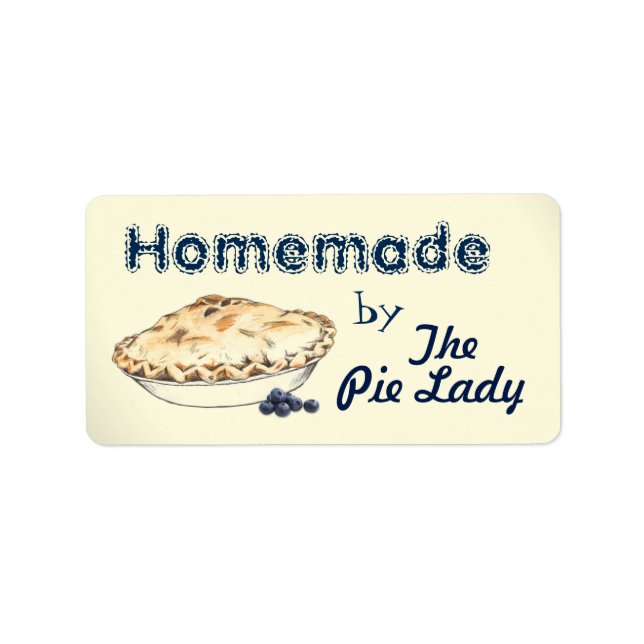Étiquettes à tartes faits maison personnalisés (Devant)