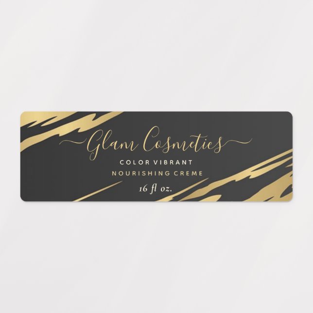 Étiquettes Abstraits Gold Brushstroke (Design 1)
