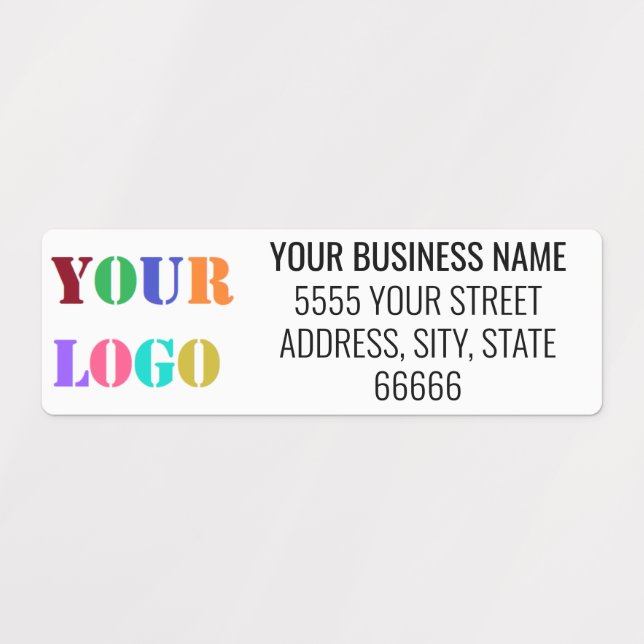 Étiquettes Adresse de nom d'entreprise personnalisée et Étiqu (Design 1)