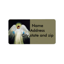 Étiquettes adresse de retour. Angel