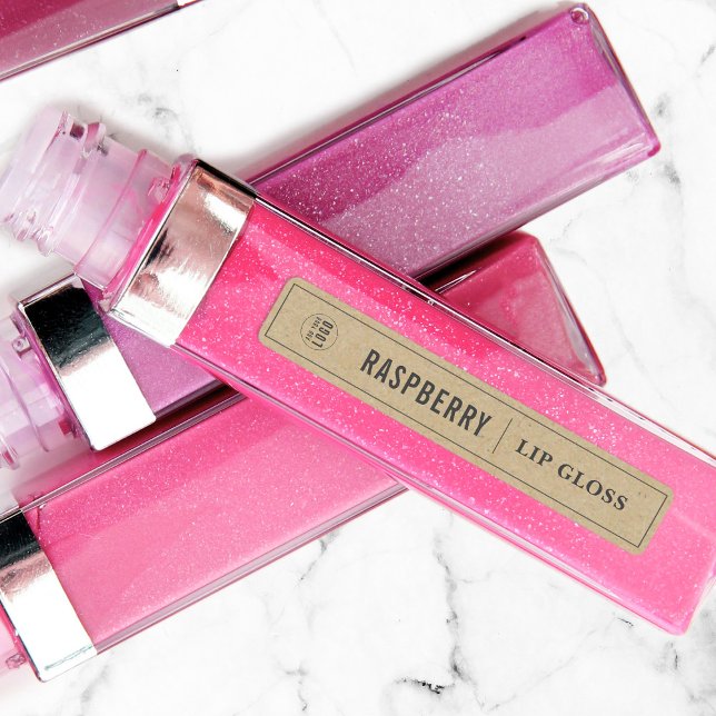 Étiquettes Ajouter Votre Logo Bordure gris foncé Produit Kraf (Créateur téléchargé)