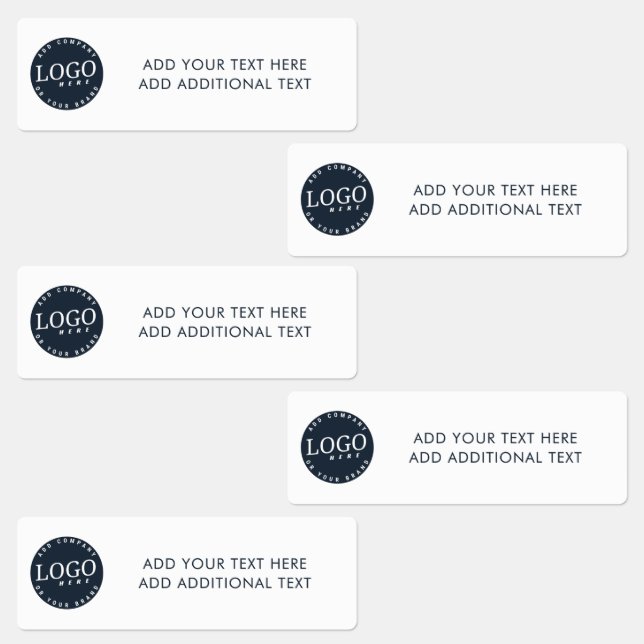 Étiquettes Ajouter votre logo et votre texte personnalisé (Groupe)