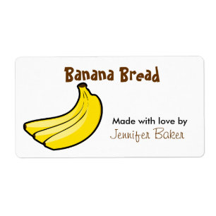 Étiquettes alimentaires Banana