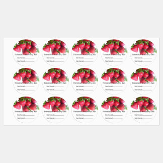 Étiquettes alimentaires - Cluster de fraises