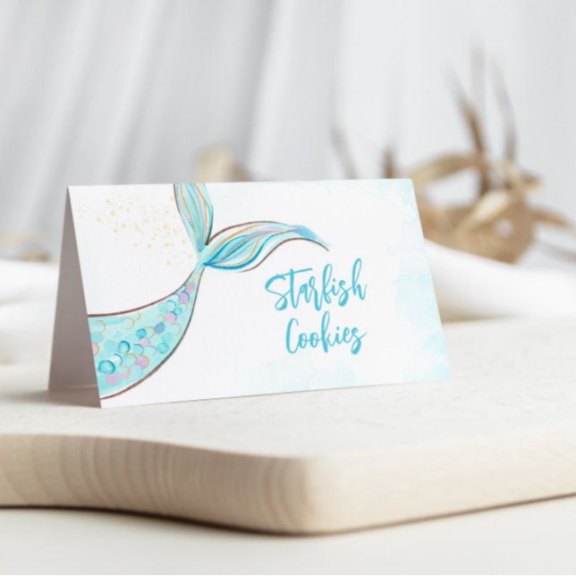 Étiquettes alimentaires du Parti de la sirène turq (Créateur téléchargé)