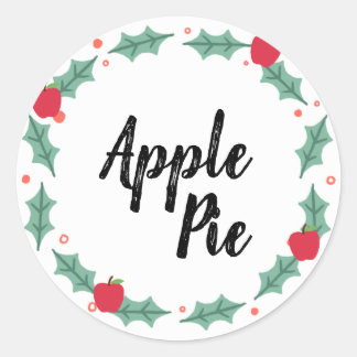 Étiquettes alimentaires pour tarte aux pommes