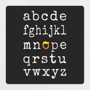 Étiquettes Alphabet anti-Trump - Nope V