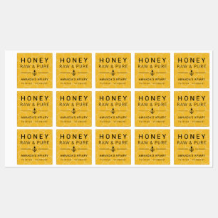 Étiquettes Apiary de l'icône d'abeille moderne