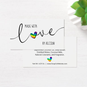Étiquettes Arc-en-Ciel Fabriquées Avec Amour 🌈